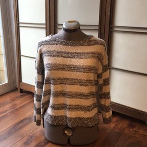 Navy and White Striped Sweater